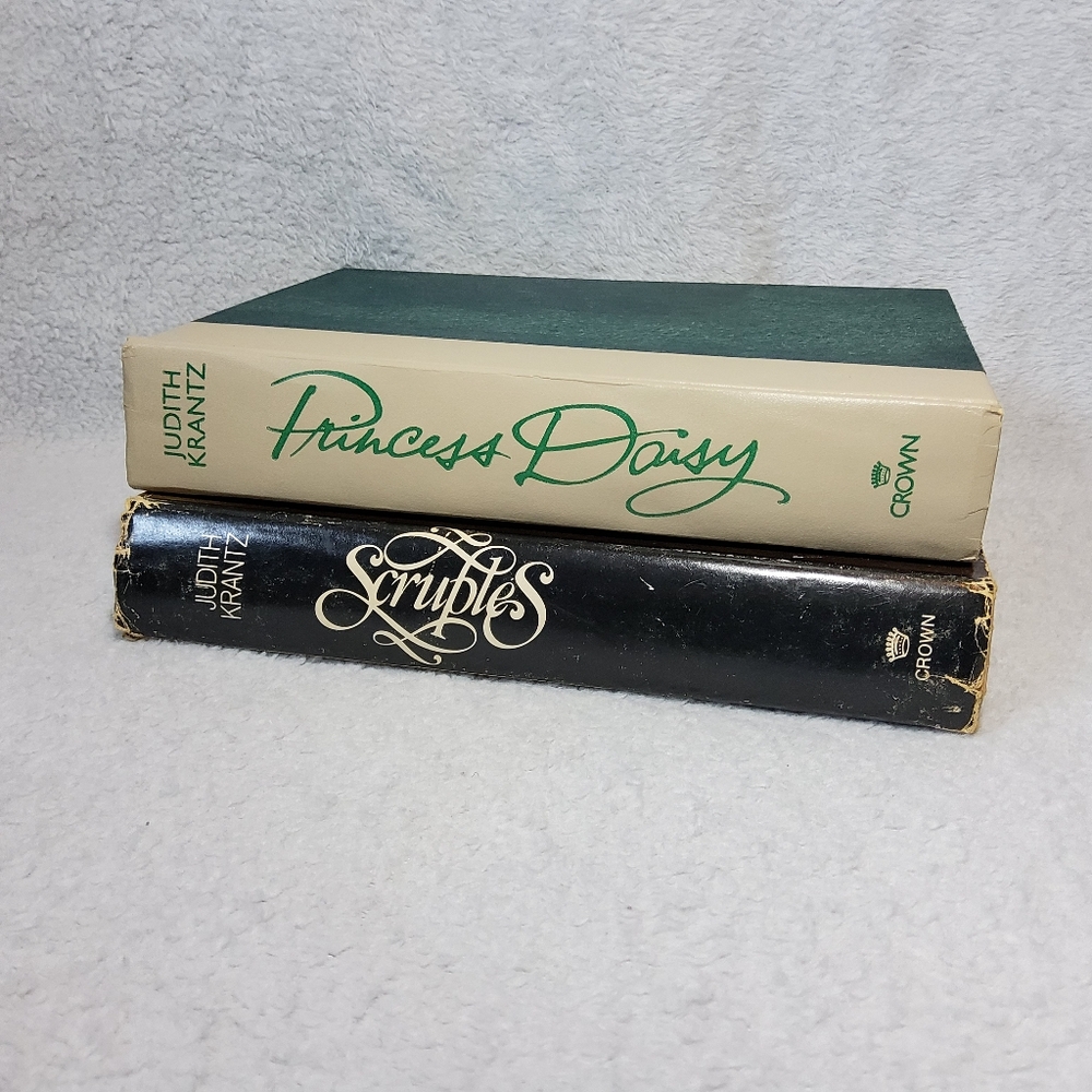 Judith Krantz 2 Book Lot Scruples & Princess Daisy Hardcover Vintage Romance